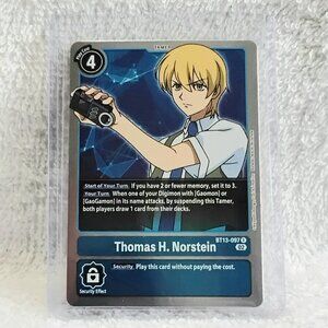 5/$20 Mint Thomas H. Norstein Digimon Tamer Holo Card BT13-097 R by Bandai!!